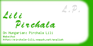 lili pirchala business card